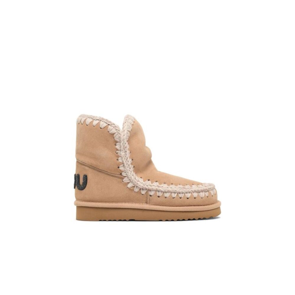 Mou 'Eskimo 18' Cream Suede Ankle Boots Women
